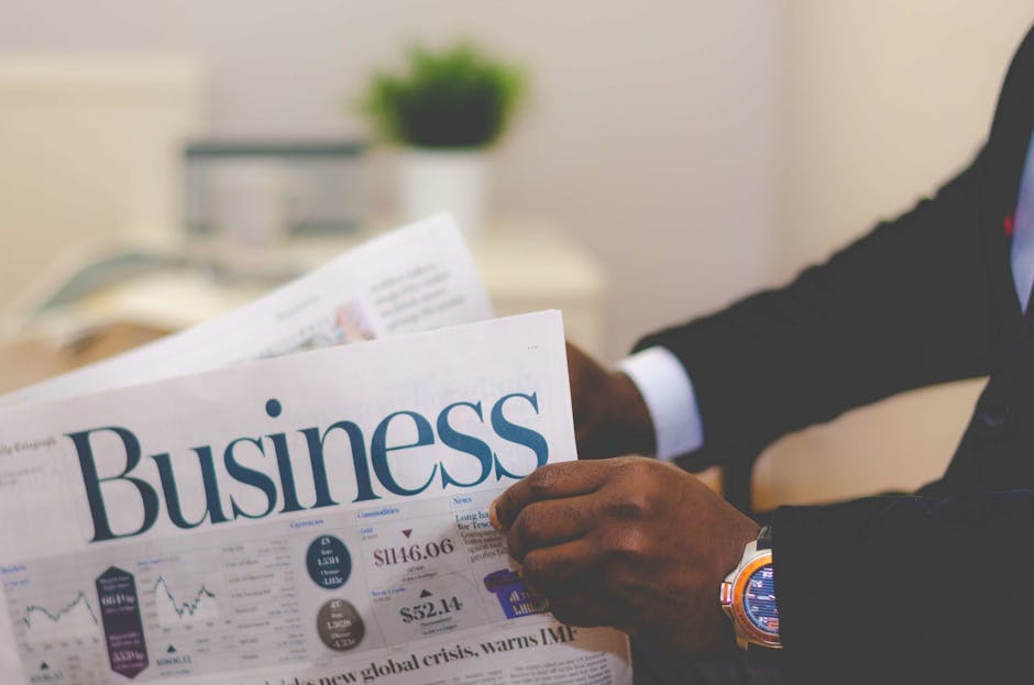 Investor reading financial news, illustrating selective attention to confirming information