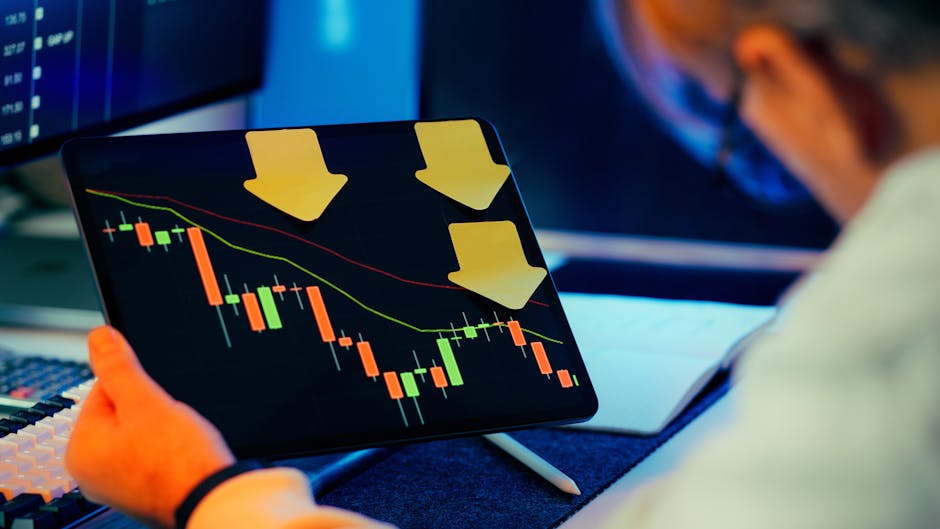 Trading chart showing volatile drawdowns and recovery